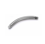 Implant Grade Titanium Threaded Curved Barbell – Natural Titanium Color